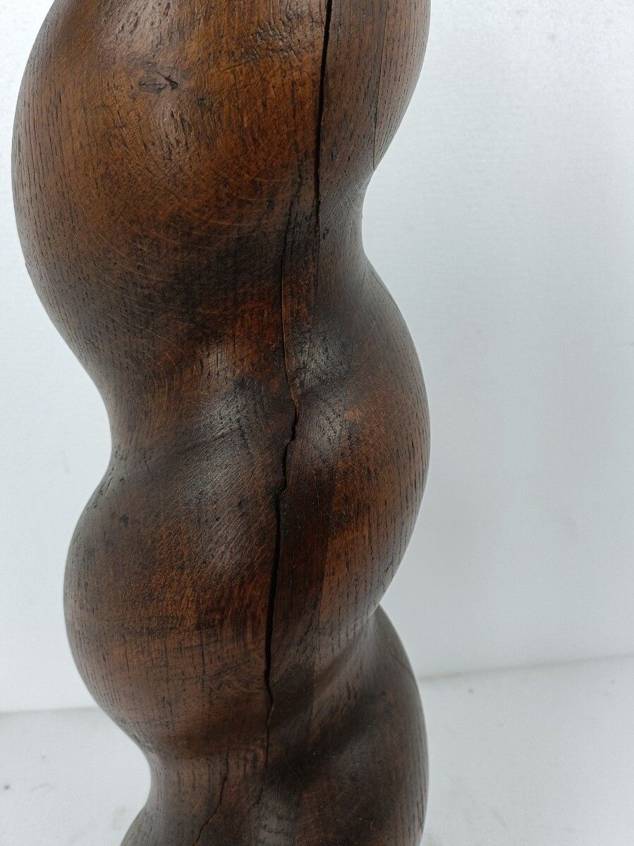 Exquisite Barley Twist  Wooden Pillar Pedestal Display Side Occasional  Table Bo photo buy