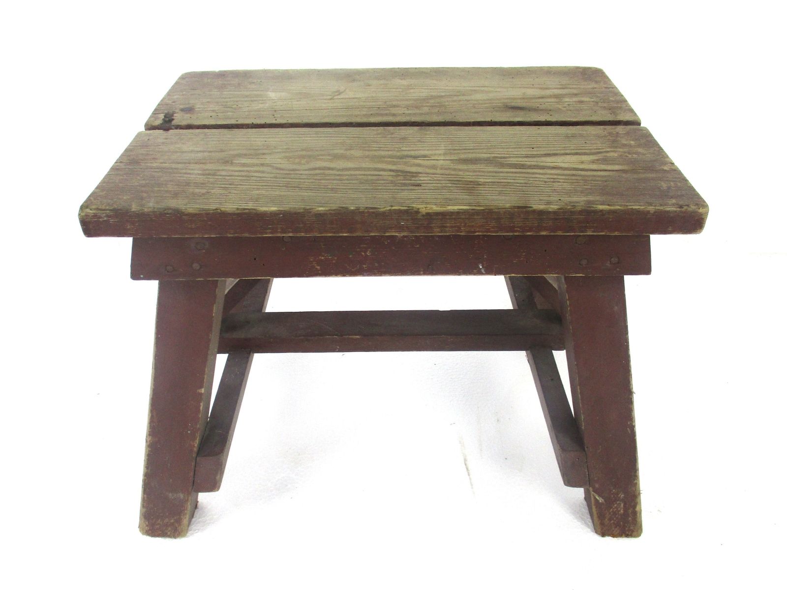 Antique  Stool Ottoman Footstool Milking Stool Barn Farmhouse Style Wood Funky photo furniture