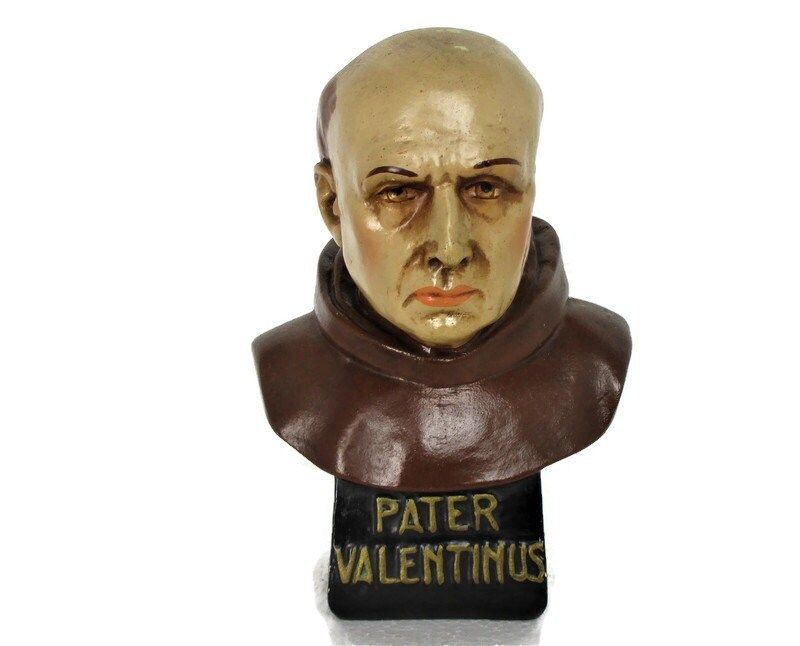 Bust Statue Father Valentinus Paquay Johannes Ludovicus Plaster Collector Htf Lo