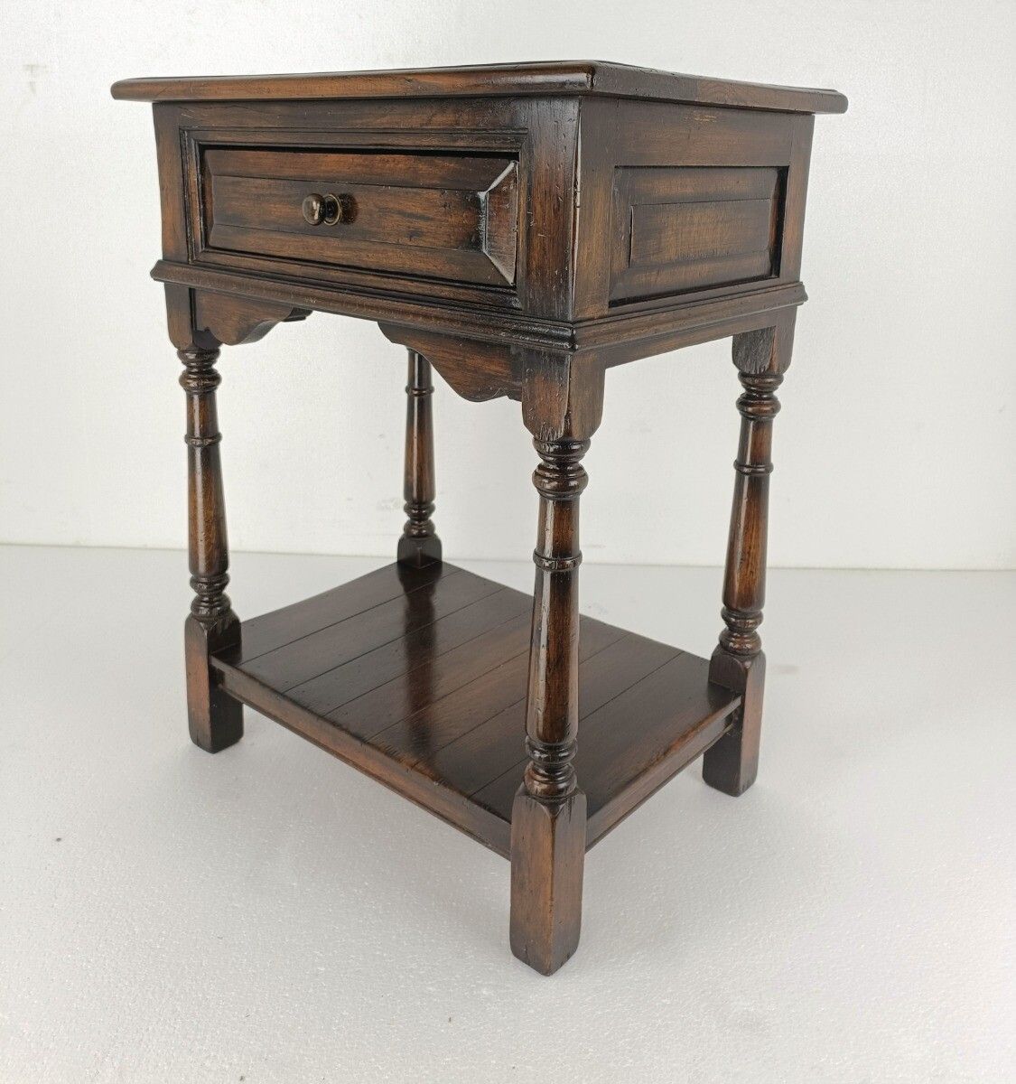 Antique Desk Cabineet Hallway Furniture, Side Table Two Tier Barn Style Gorgeous photo vintage