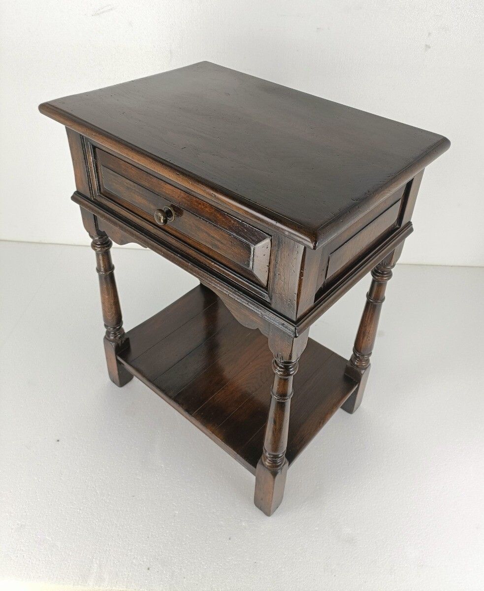 photo furniture Antique Desk Cabineet Hallway Furniture, Side Table Two Tier Barn Style Gorgeous
