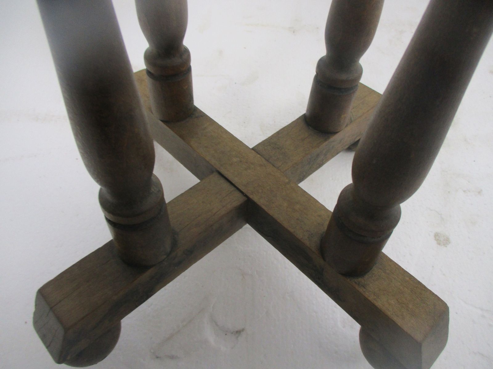 Wooden Side Display Wine Table Pedestal Plant Bonsai Stand Barn Country Farmhous photo vinterior