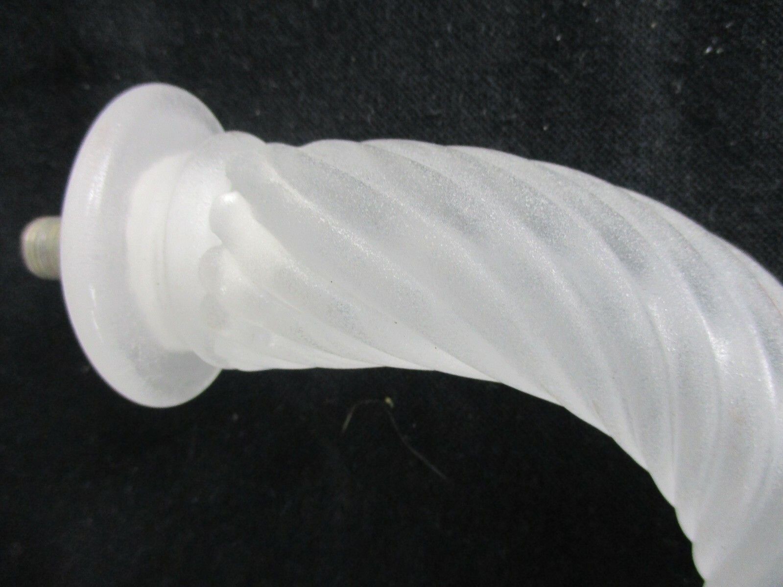 Venetian Murano Chandelier Part White  Arm Hand Blown Art  Glass Reclaimed photo for sale