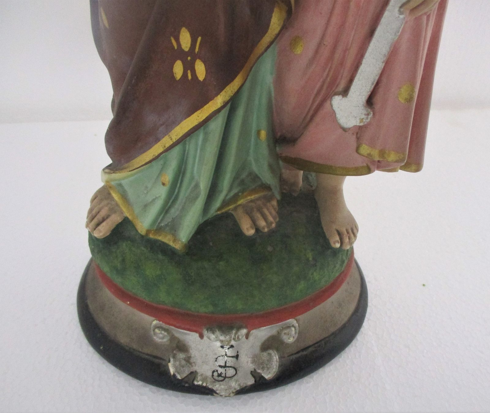 Statue Saint Joseph Protector Of Homes Infant Jesus Statue Chapel Art Deco 18.11 photo Art