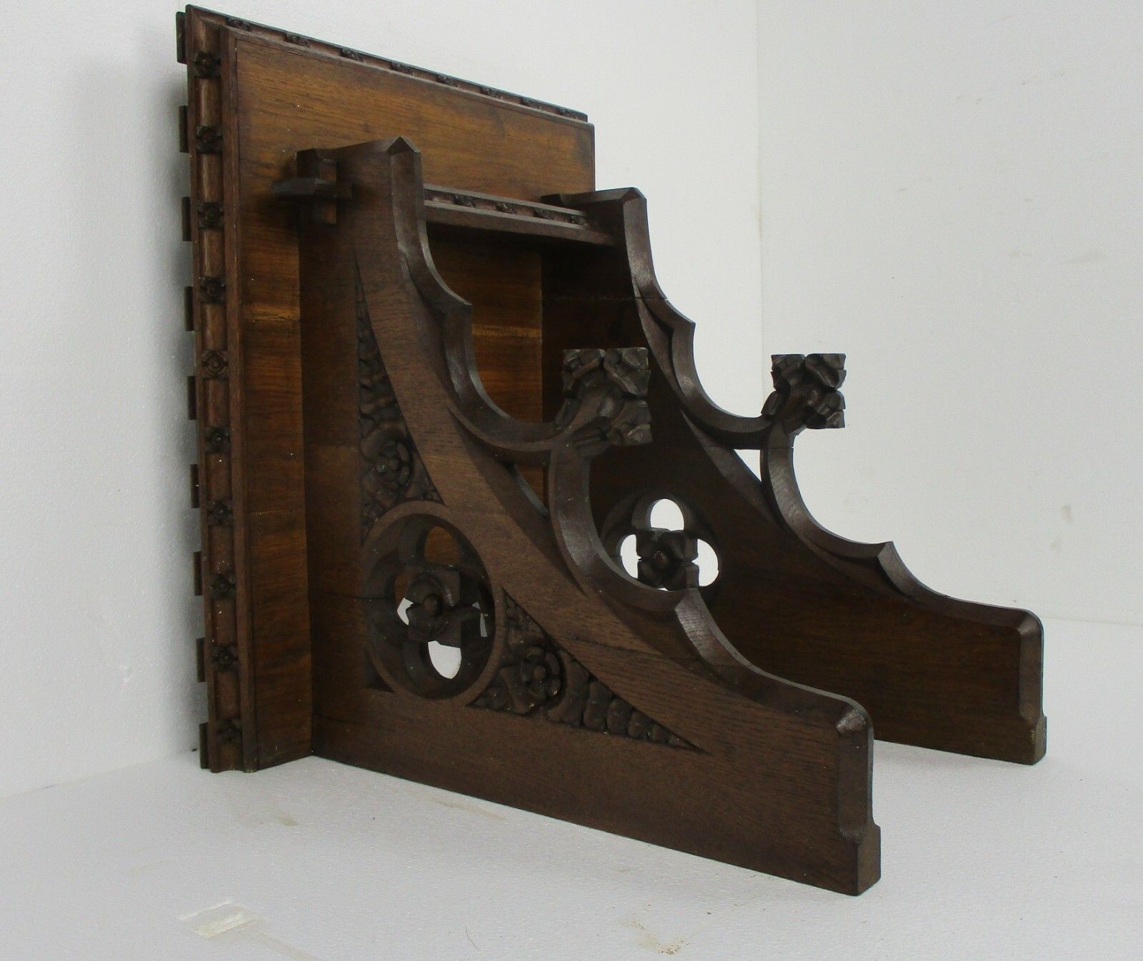 Gothic Antique Hand Carved French Oak Wall Hall Console Table 19th Century Wow photo buy
