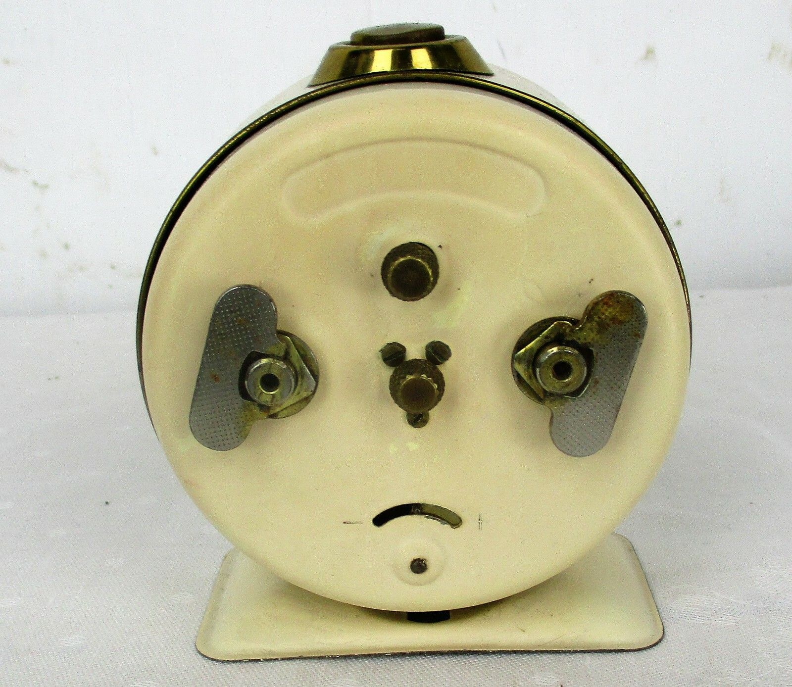 Vintage Junghans Working Condition German White Alarm Clock Retro Collectible photo buy