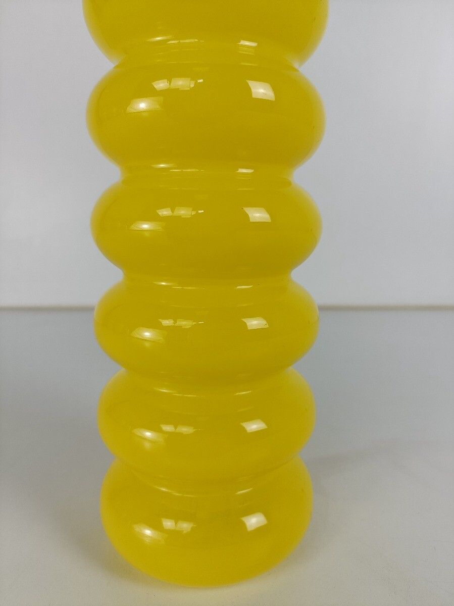 Ikea Solstrale Bubble Hooped Yellow  Vase Yellow Designer Anne Nilsson Vinta photo Home Decor