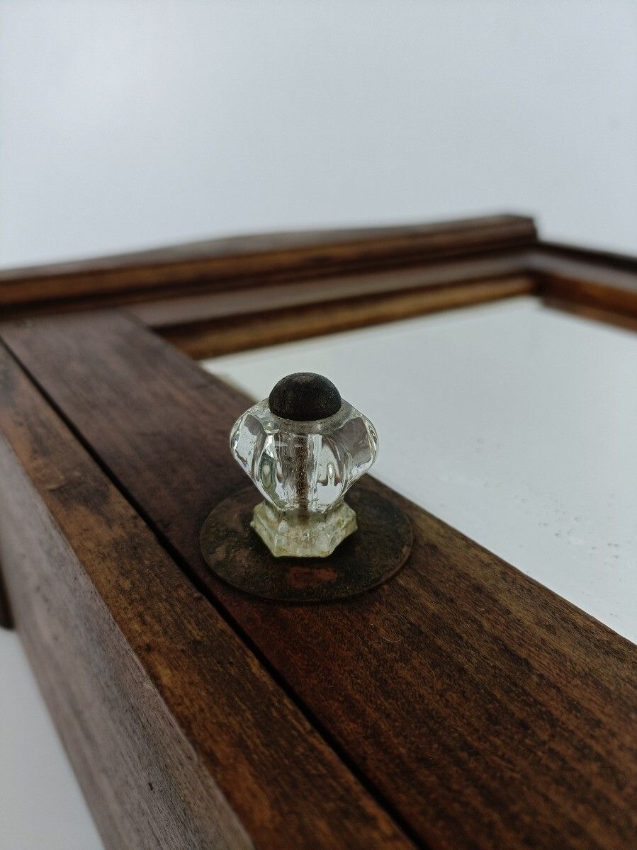 Apothecary Medicine  Bathroom Kitchen Cabinet Barn Farmhouse Style Carved Wood B photo vinterior