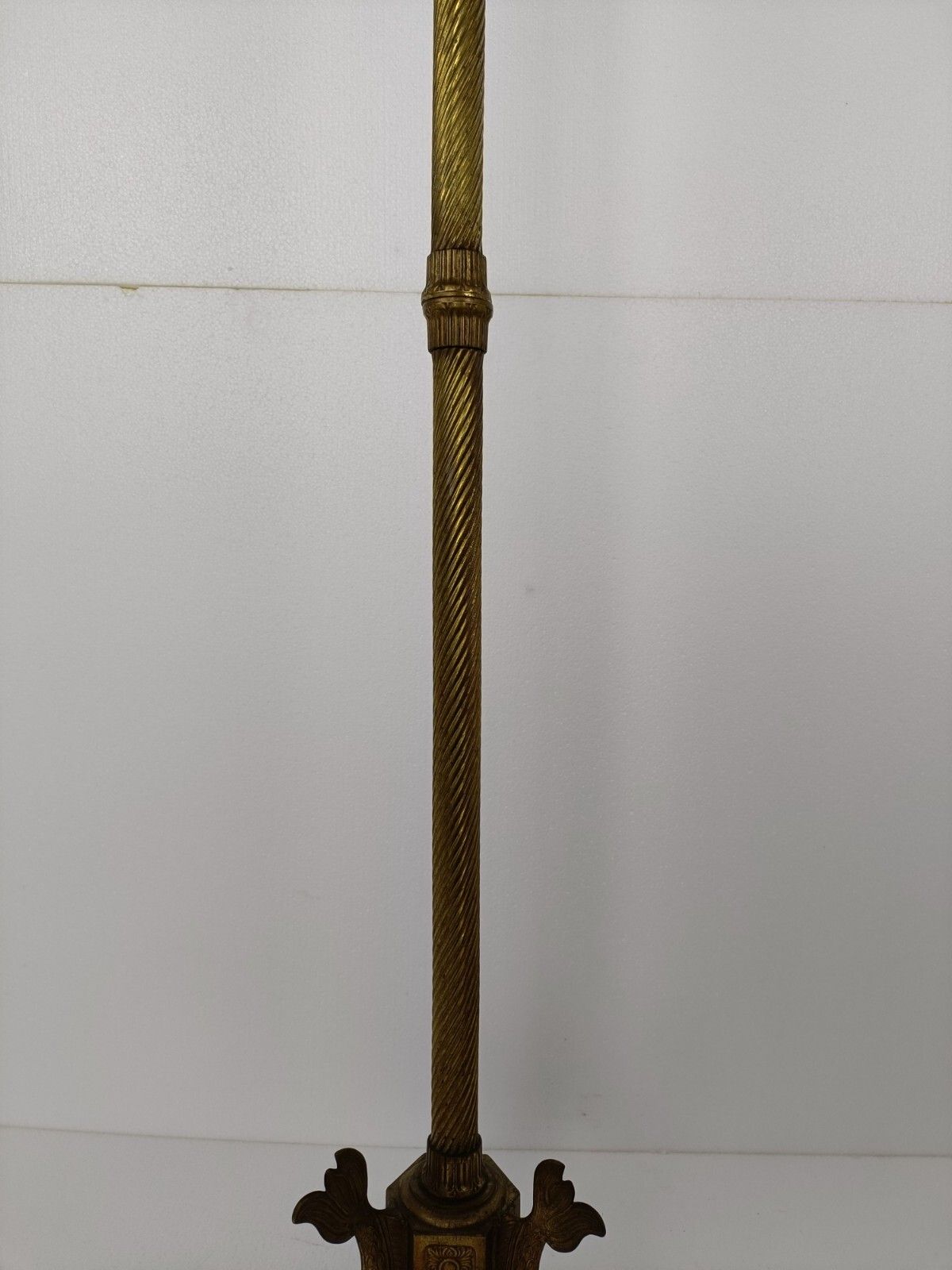 Standing Hall Tree Coat Hallway Rack Brass Fish  Base Hollywood  Regency Italy photo 742.0