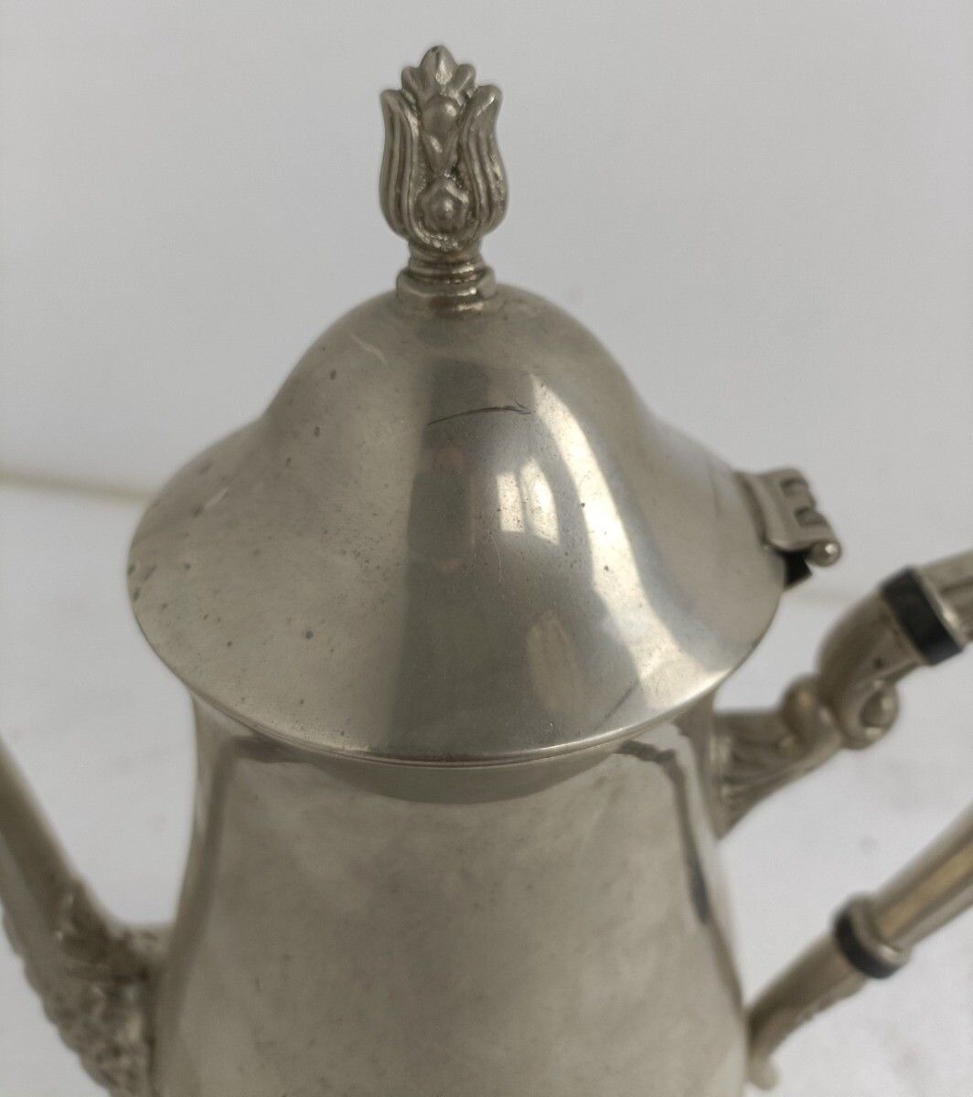 Silver Plated  Victorian English Coffee Tea Pot Decorative photo for sale