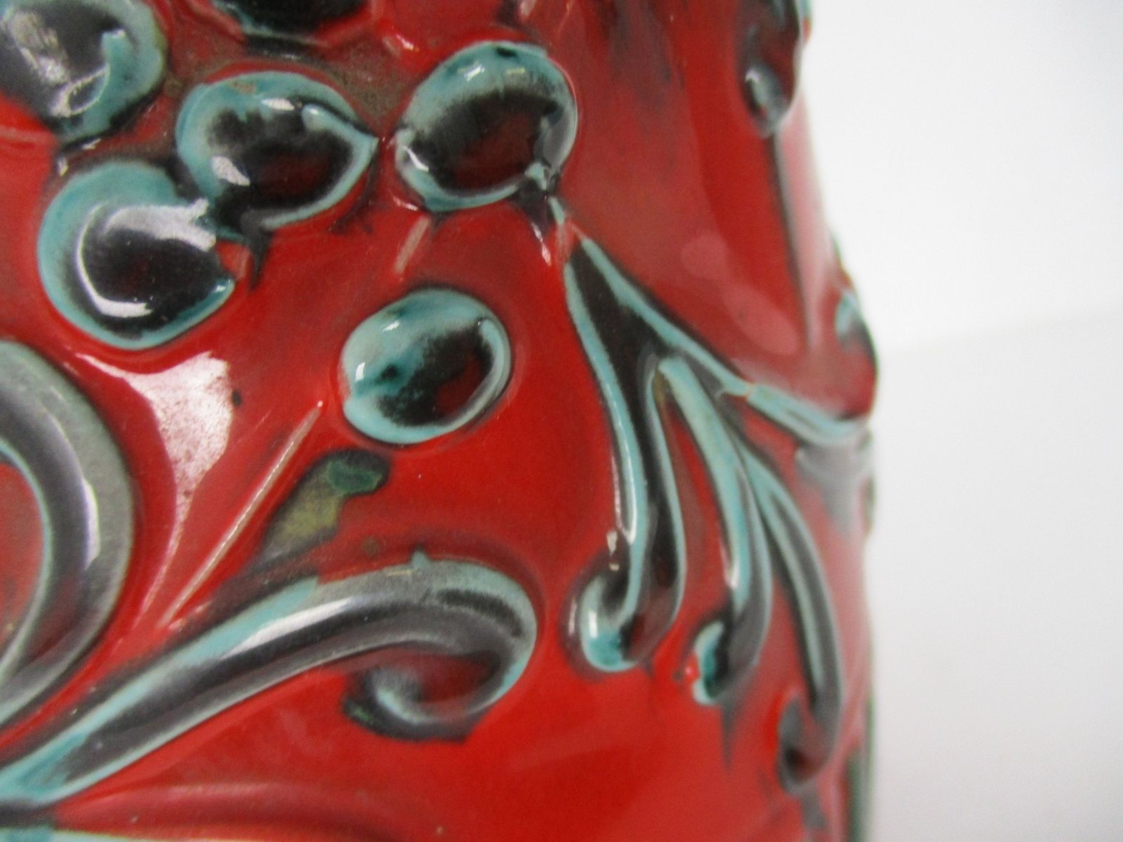 Italian Gambone Style Vase Art Pottery Retro Pop Art Mid Century Modern Modernis photo for sale