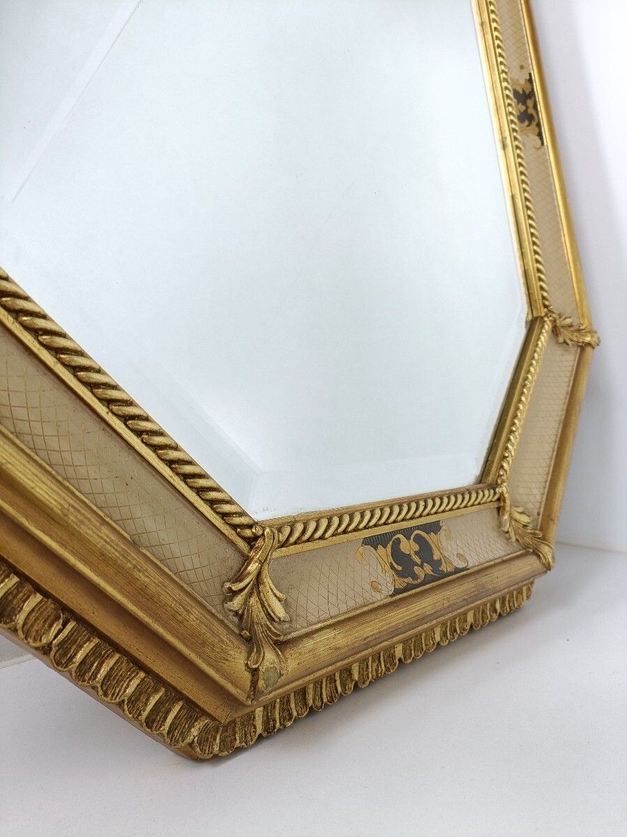 Gorgeous Large Mirror Hallway Bathroom Vanity, Gorgeous Frame Plaster Gilded Etc photo Home Decor