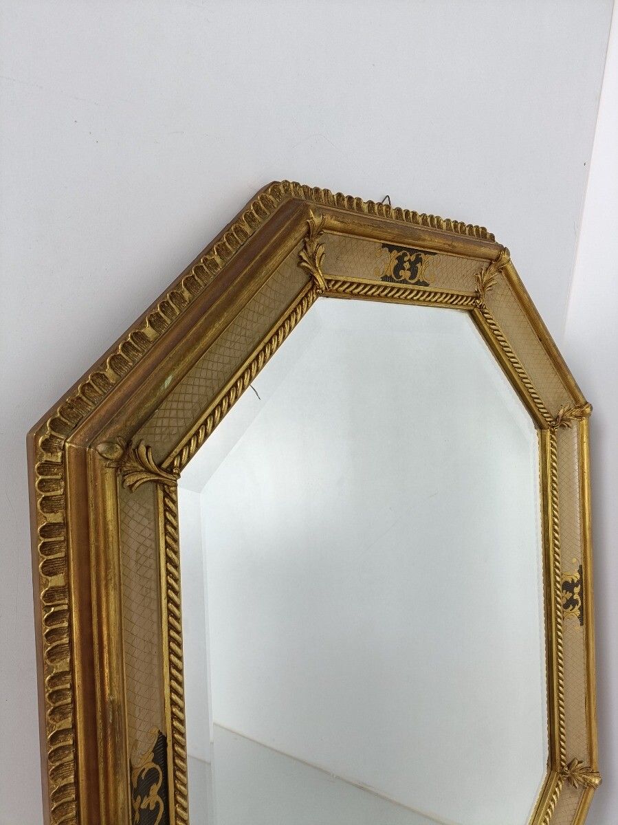 Gorgeous Large Mirror Hallway Bathroom Vanity, Gorgeous Frame Plaster Gilded Etc photo vinterior