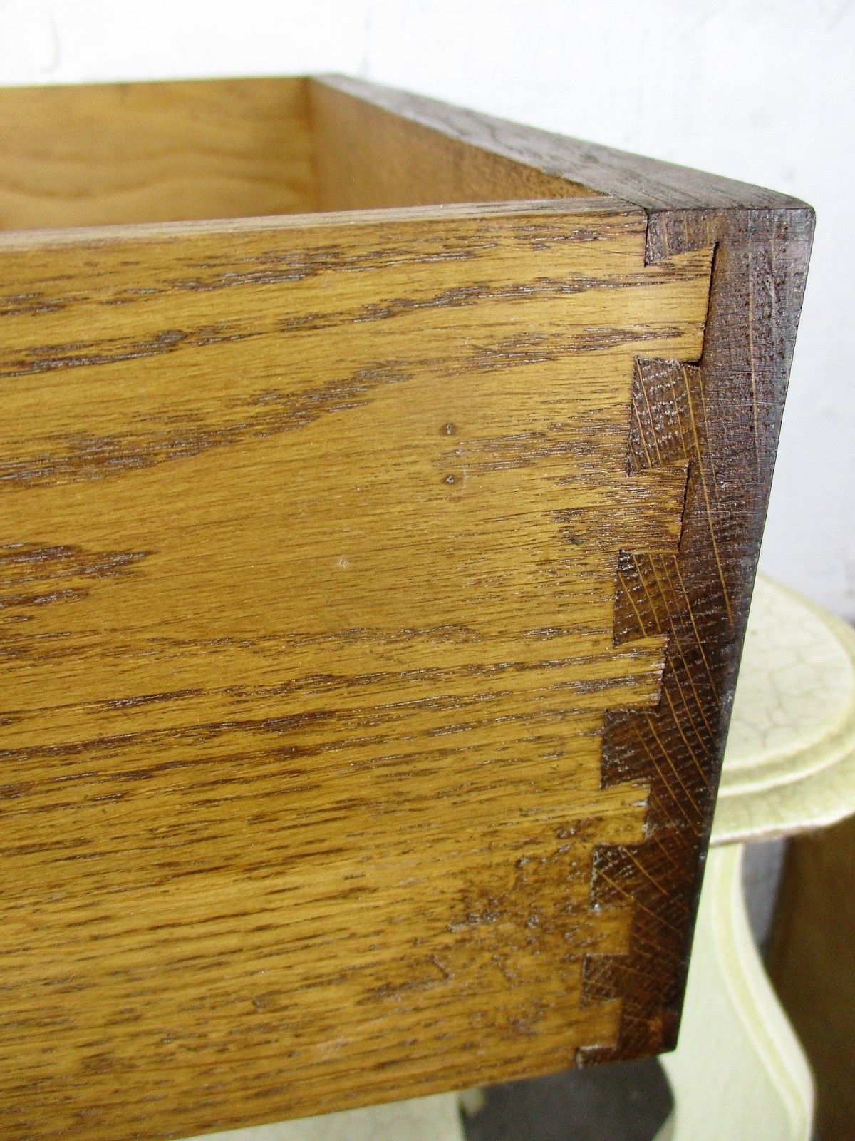 Antique Hand Carved Oak Kitchen Drawer Architectural Reclaimed Salvaged photo buy