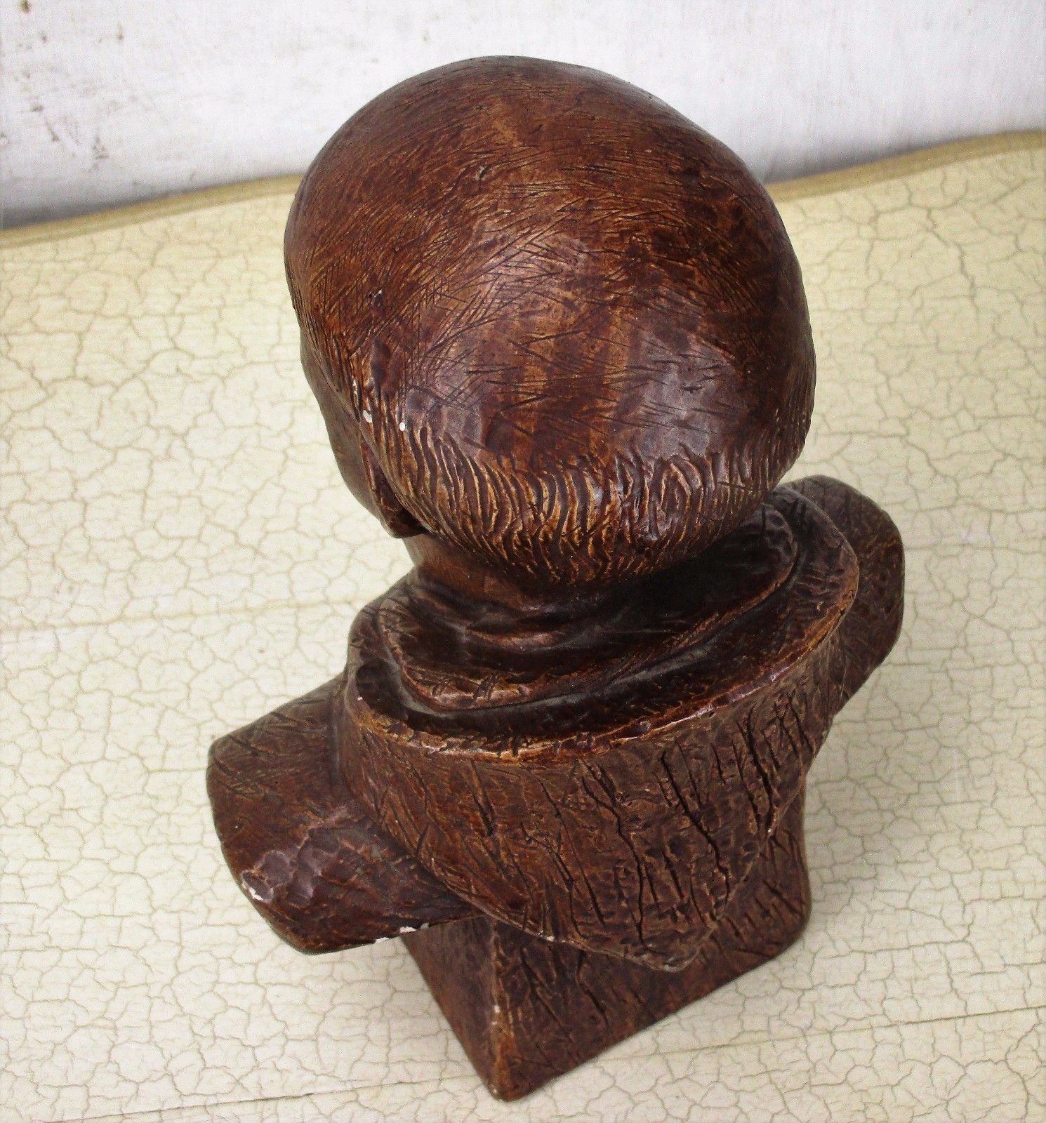 Bust  Statue Father Valentinus Paquay Johannes Ludovicus Plaster Collector  Htf photo 63.0