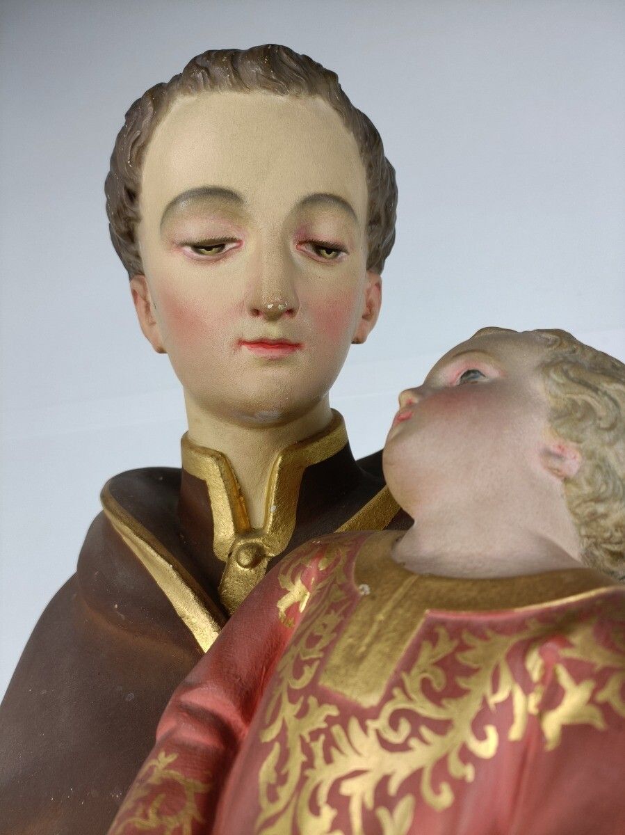 Antique 1900s Neo Gothic St Saint Anthony Padua Church Statue  Finder Lost Artic photo for sale