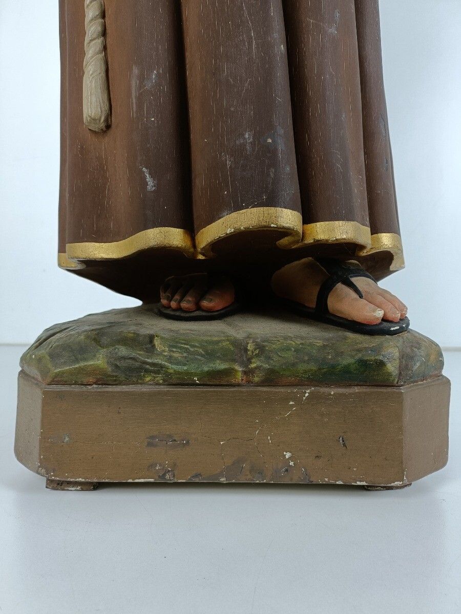photo for sale Antique 1900s Neo Gothic St Saint Anthony Padua Church Statue  Finder Lost Artic