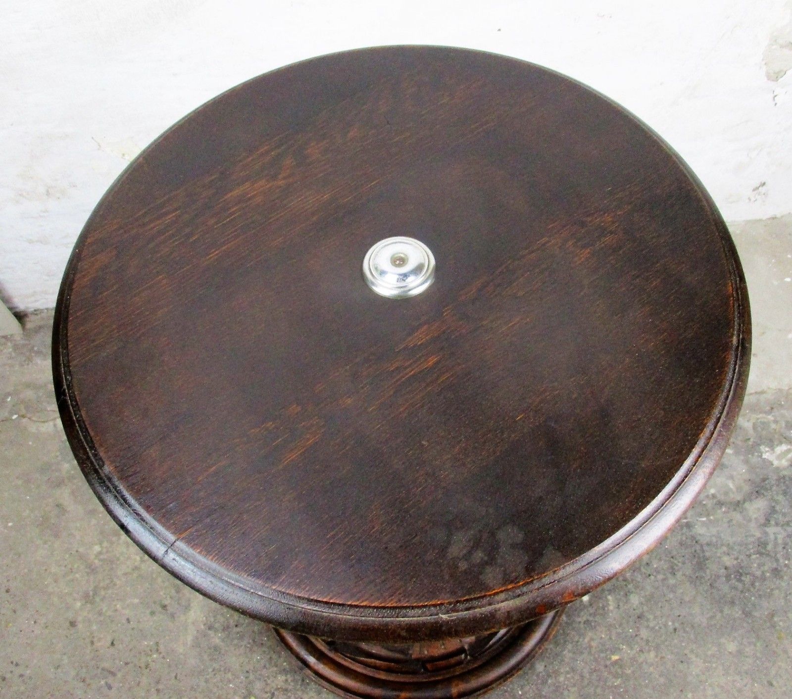 L Hand Carved Ornate Wood  Barley Twist Pedestal Display Side Table Plant Stand photo Furniture