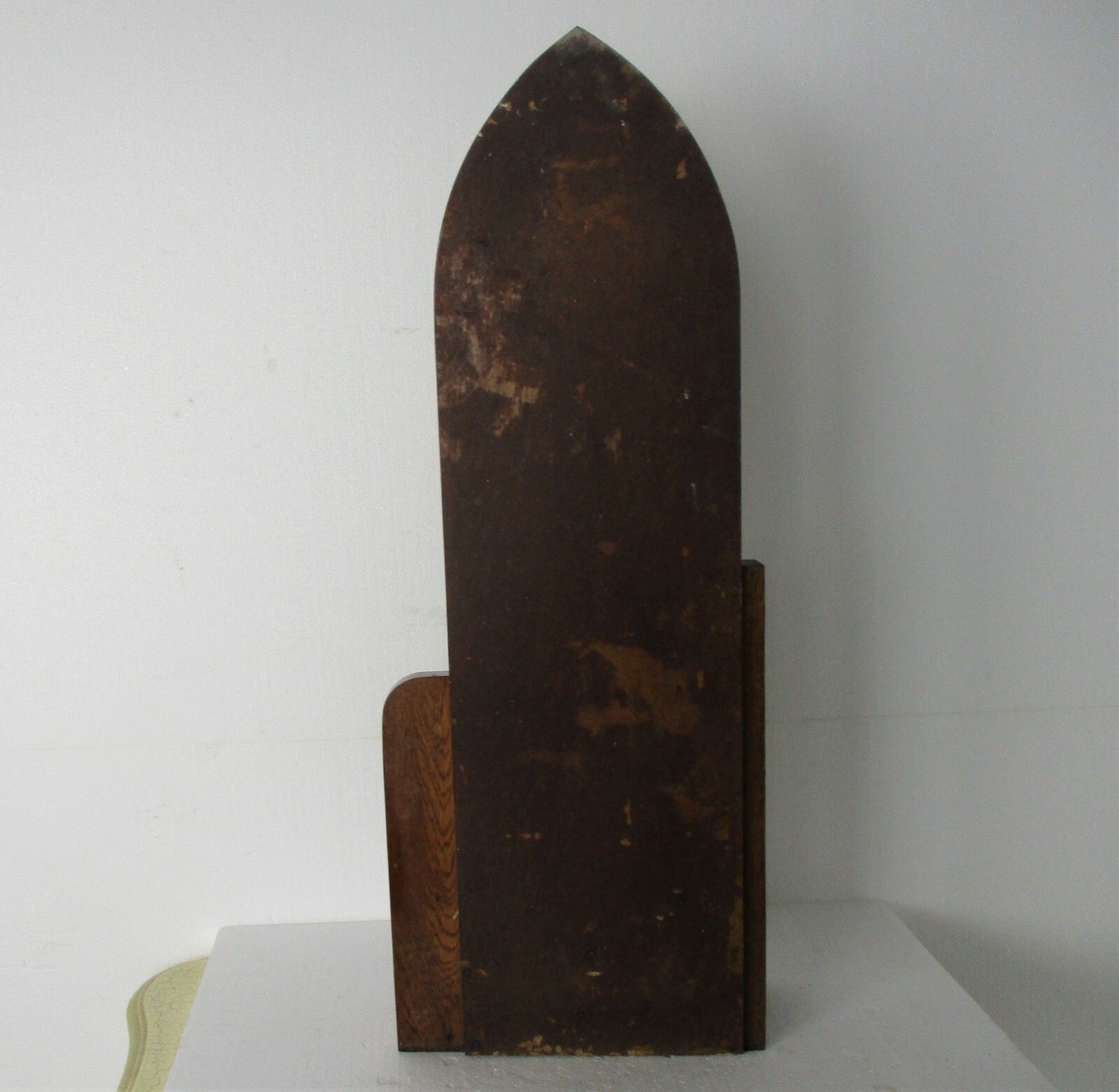 482.0 Hand Painted Chapel Niche Madonna Virgin Mary Infant Child Statue Plaster Lovely photo