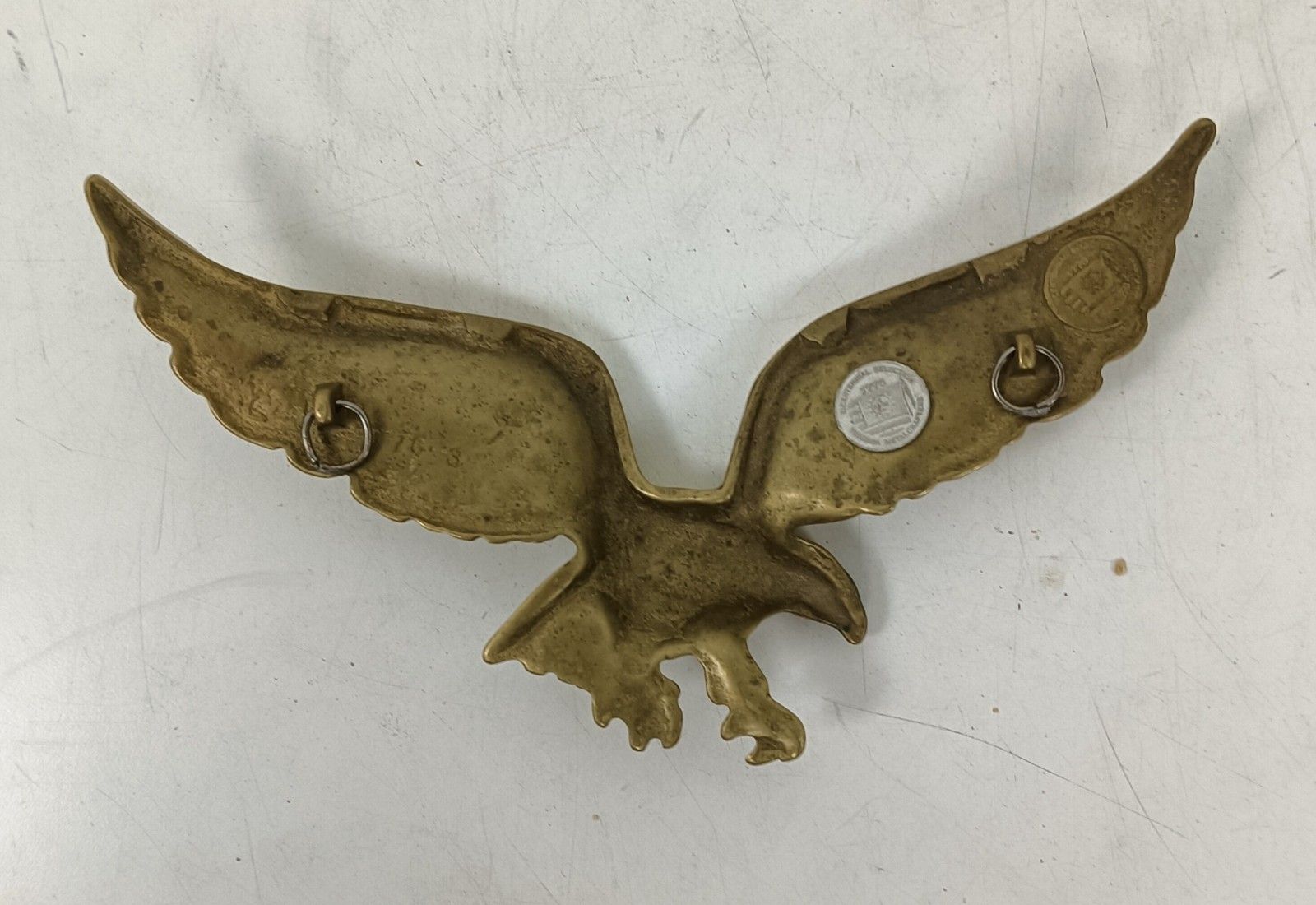 Brass Eagle Trim Plaque Vintage Medallions Virginia photo Home Decor