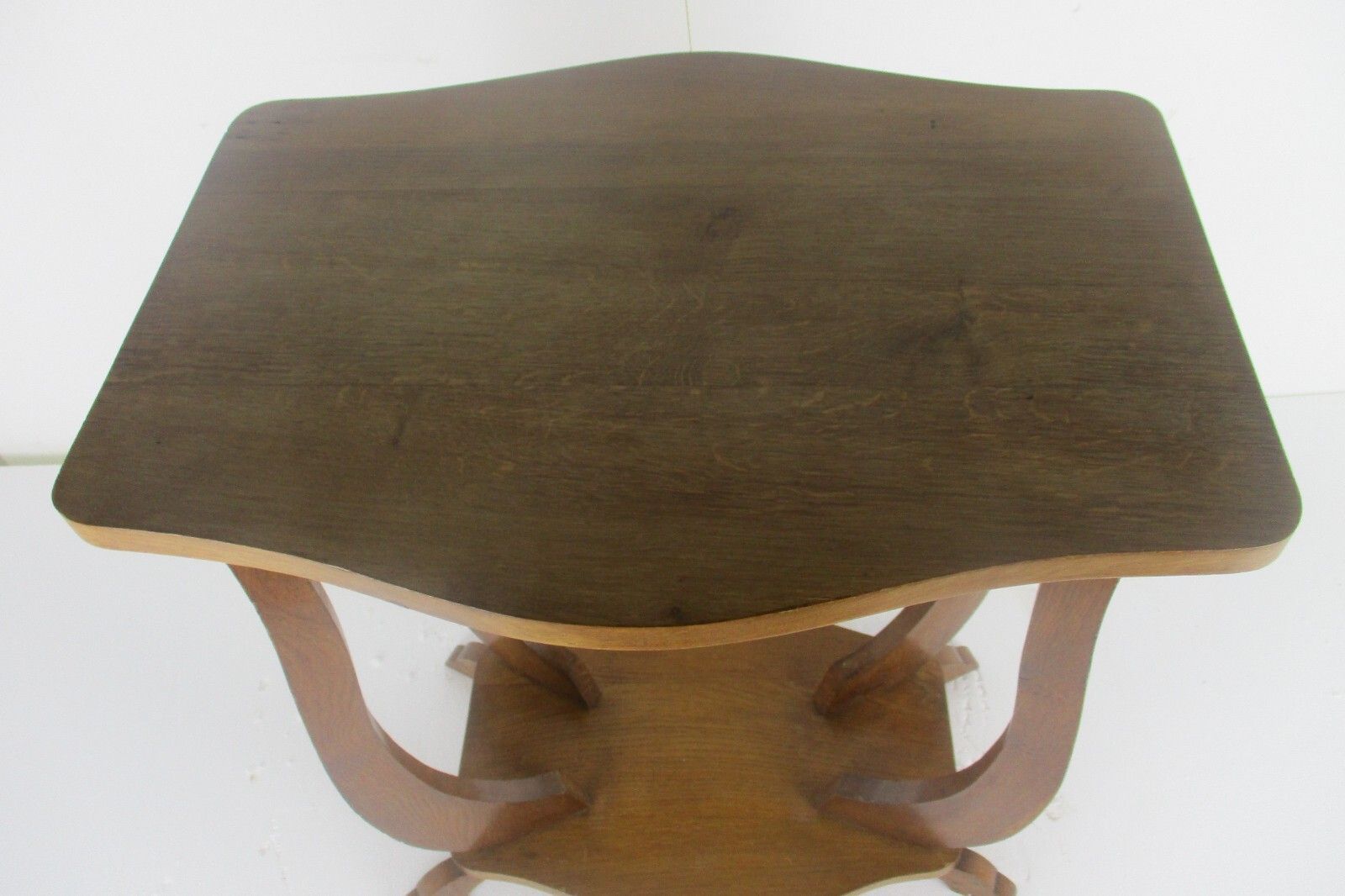 Antique Art Deco Coffee Side Occasional Wine Table Cabinet Two Tier  Gorgeous photo Furniture