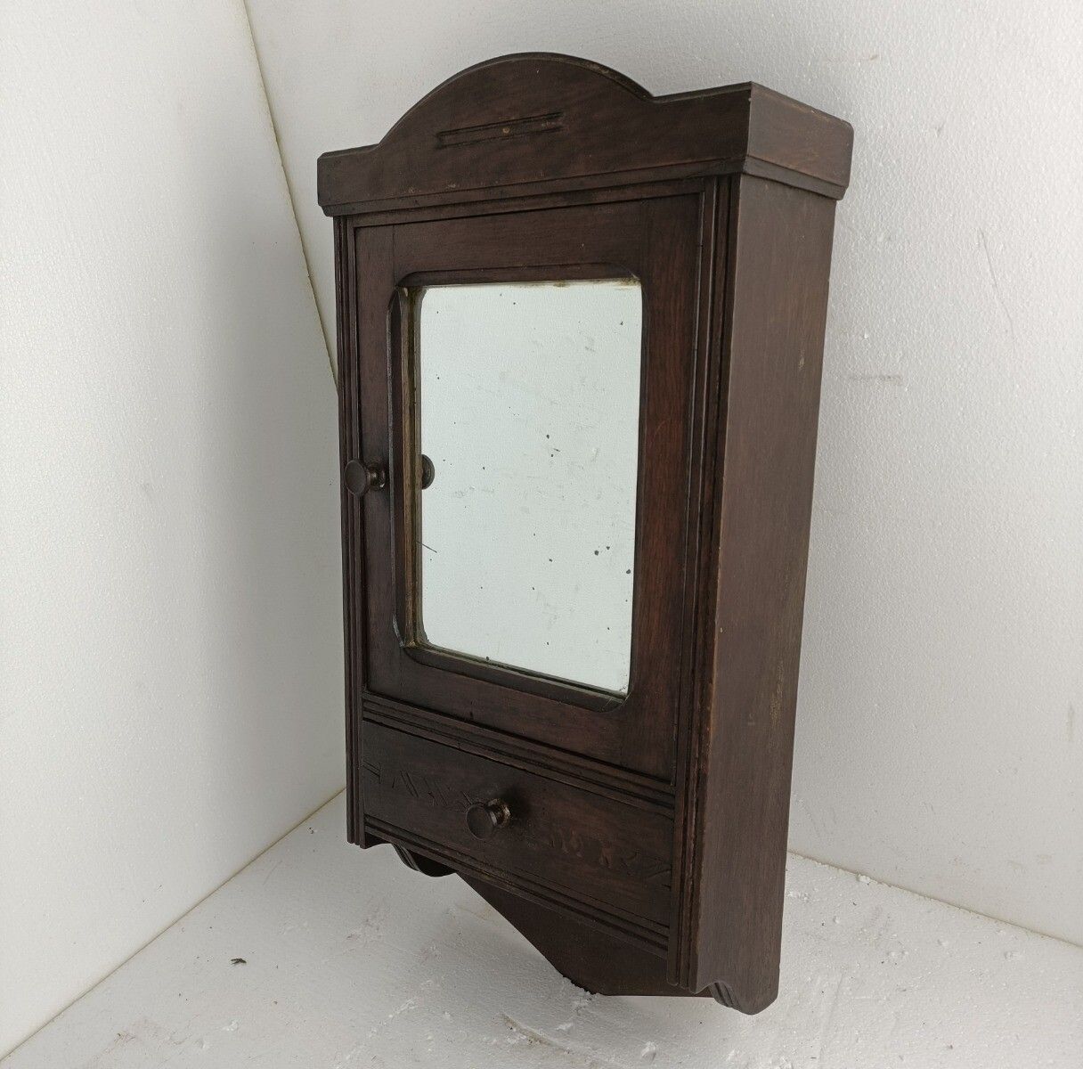 Apothecary Bathroom Medicine Kitchen Cabinet Wood  Antique Barn Style Farmhouse photo furniture