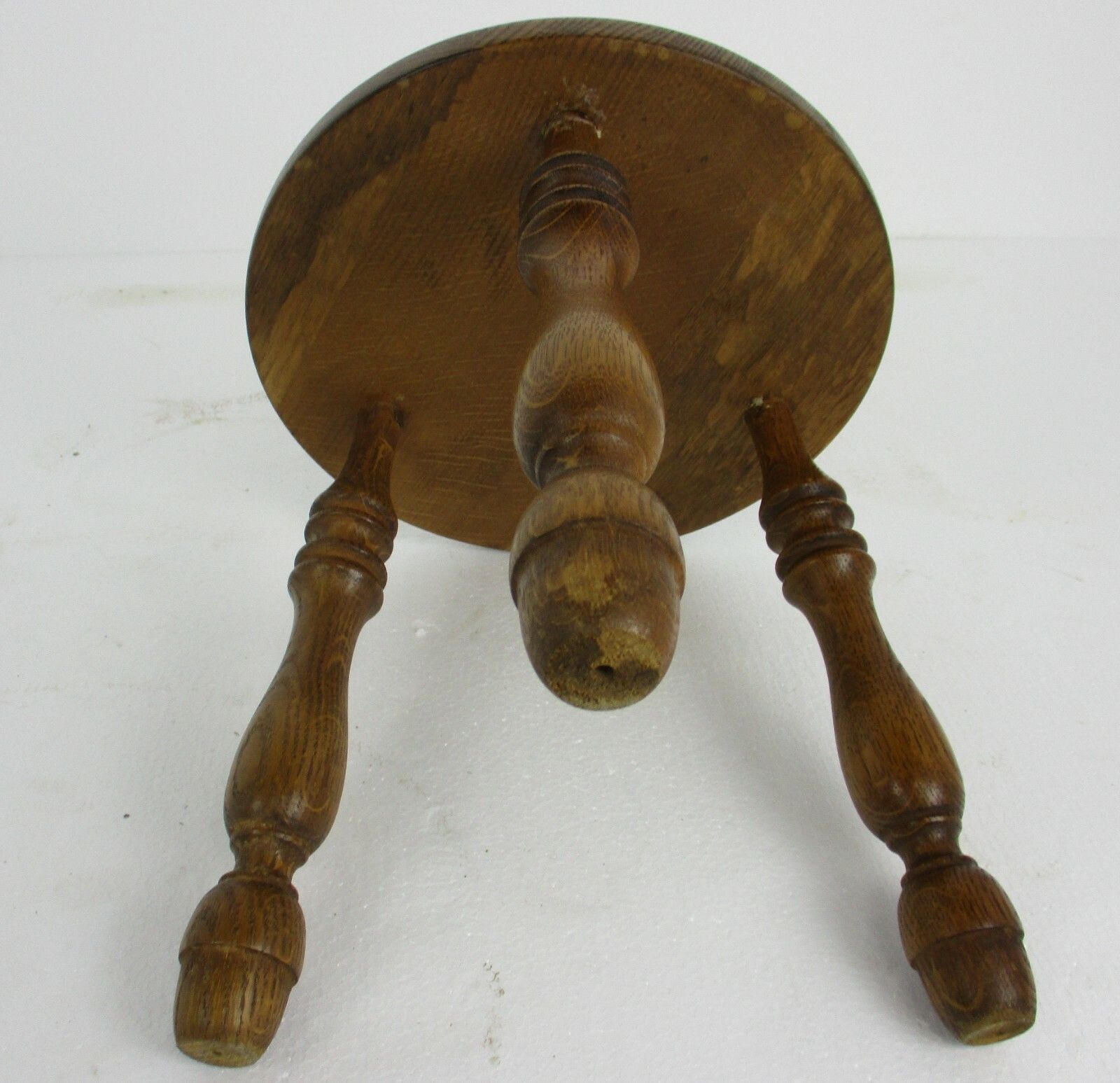 Milking Stool Pedestal Table Plant Flower Bonsai Stand Side Table Barn Country photo vintage
