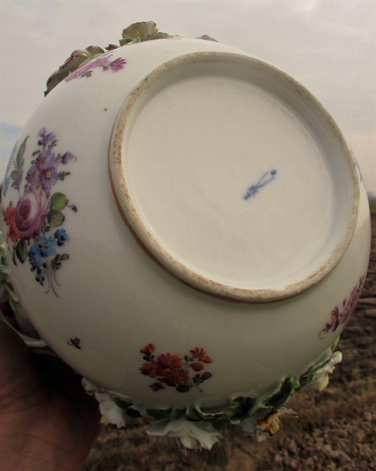 photo furniture Antique Centerpiece Planter Bowl Vase Marc Eugen Bloch Porcelain De Paris