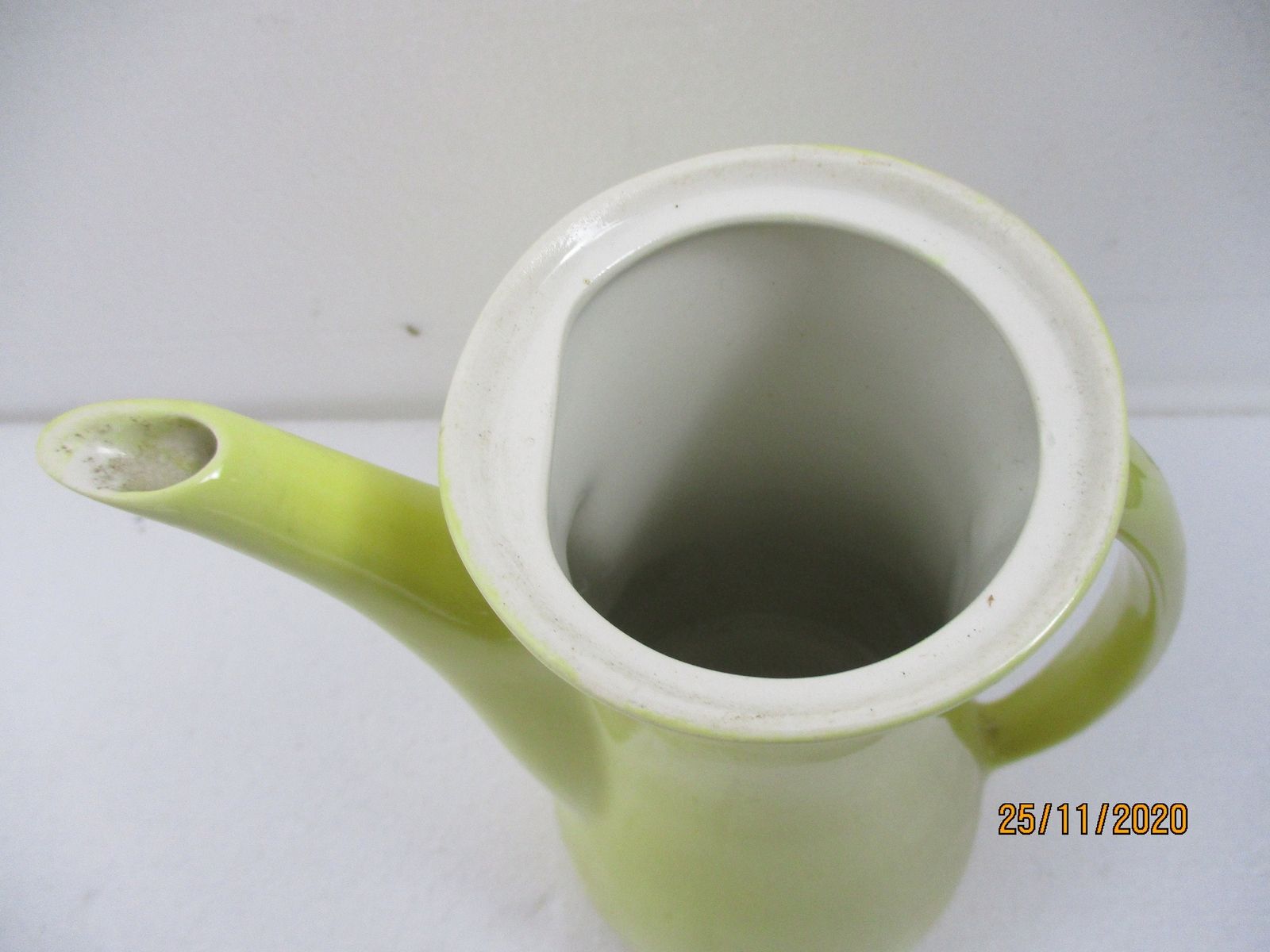Boch La Louviere Belgian Yellow Teapot Coffee Pot Ceramic Stoneware Stylish Art photo buy