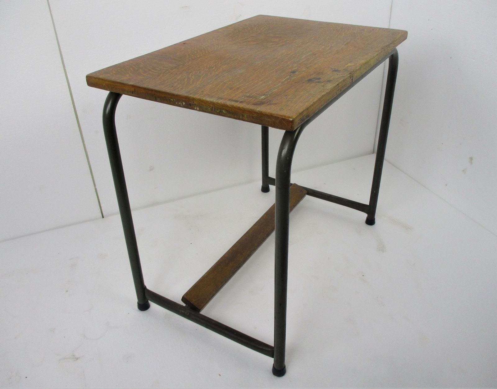 Vintage School Student Desk Elementary School Industrial Marked Tubax Belgium Wo photo furniture