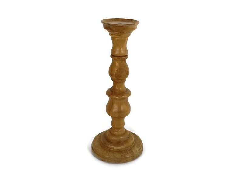 Large Heavy Pedestal Plant Stand Side Table Vintage In The Style Of De Coene