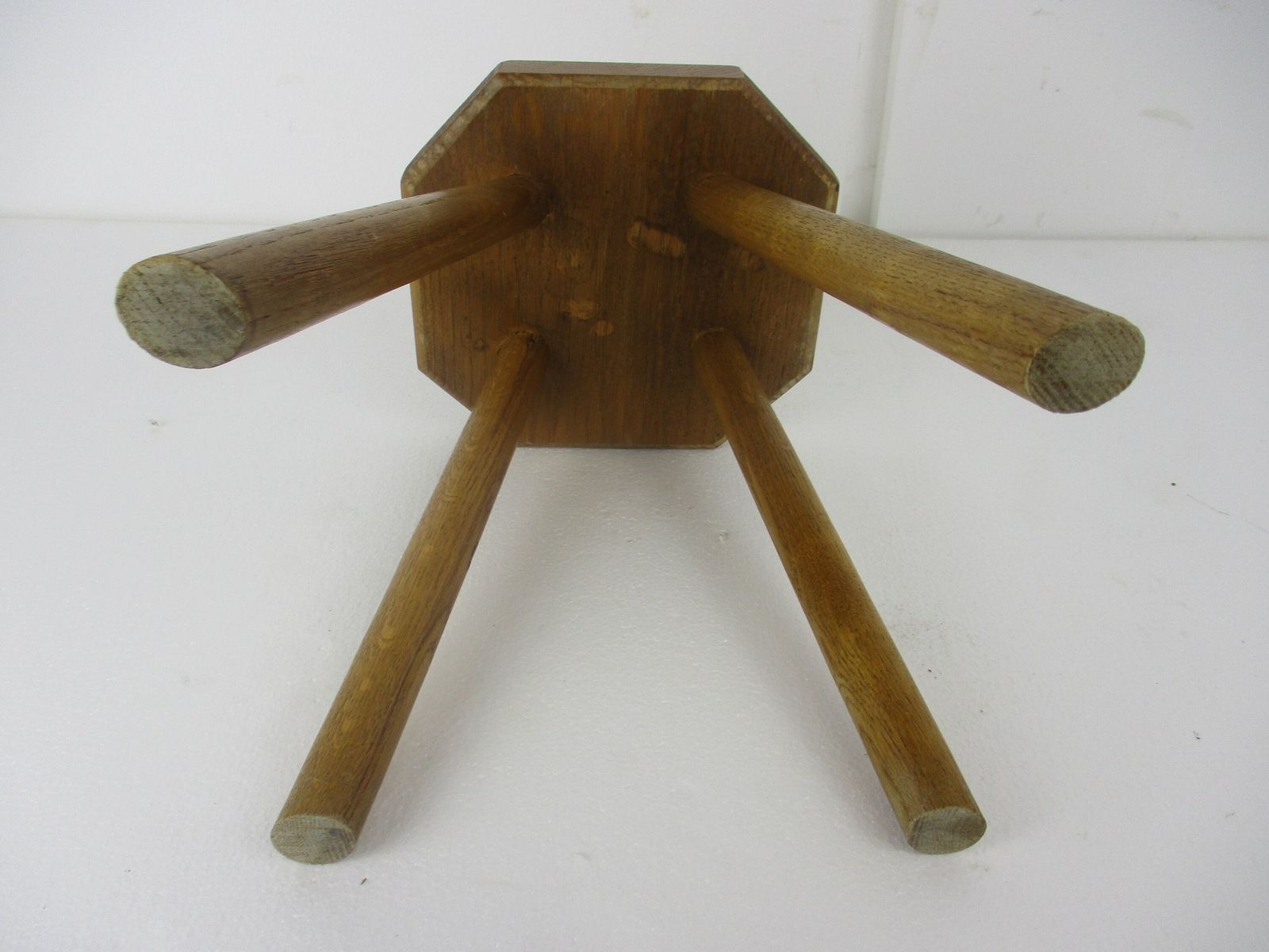 Old Milk Milking Stool Farmhouse Country Barn Style Side Display Table Pedestal photo vinterior