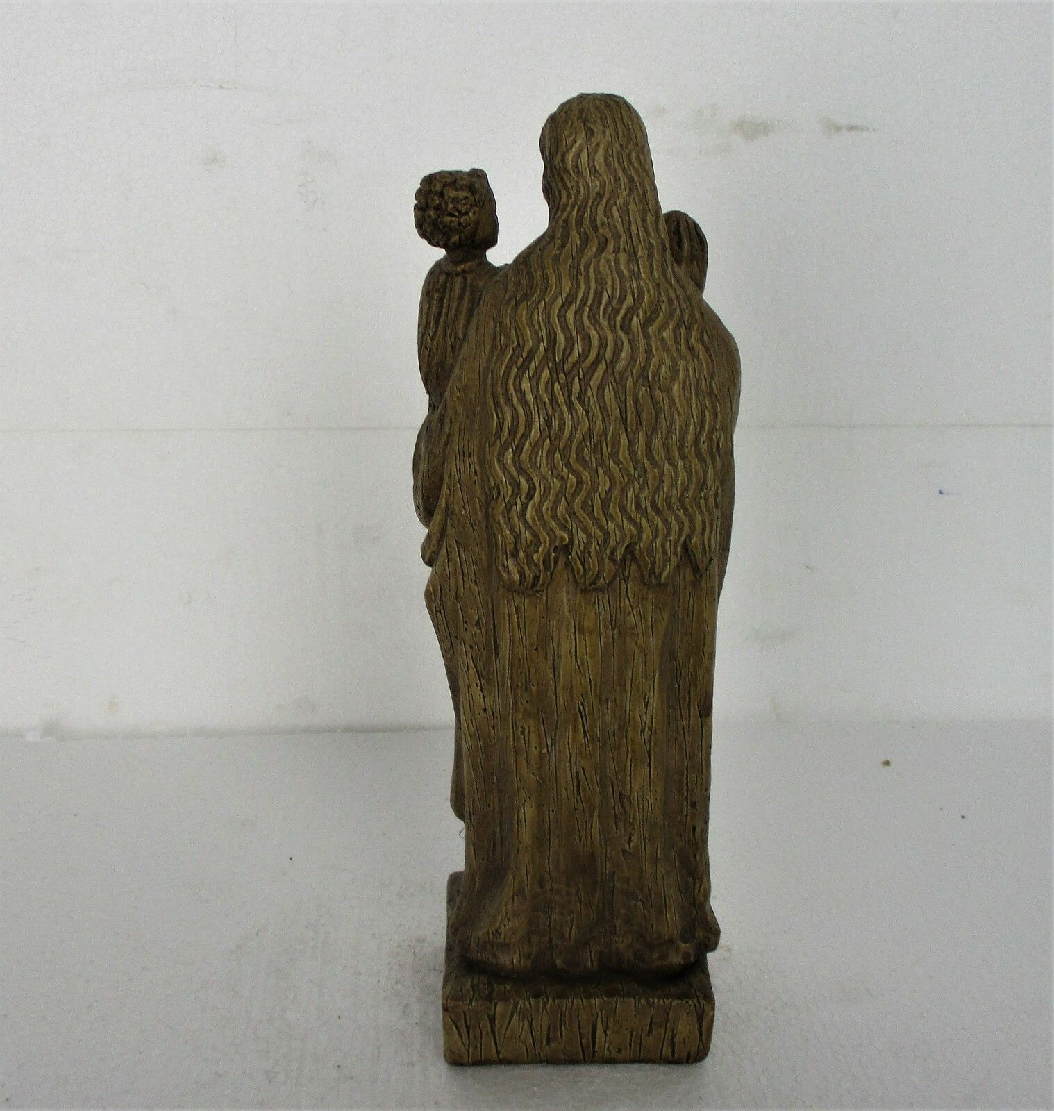 Statue Our Lady Of Zutendaal Madonna Infant Jesus Grapes Plaster Collector Htf photo buy
