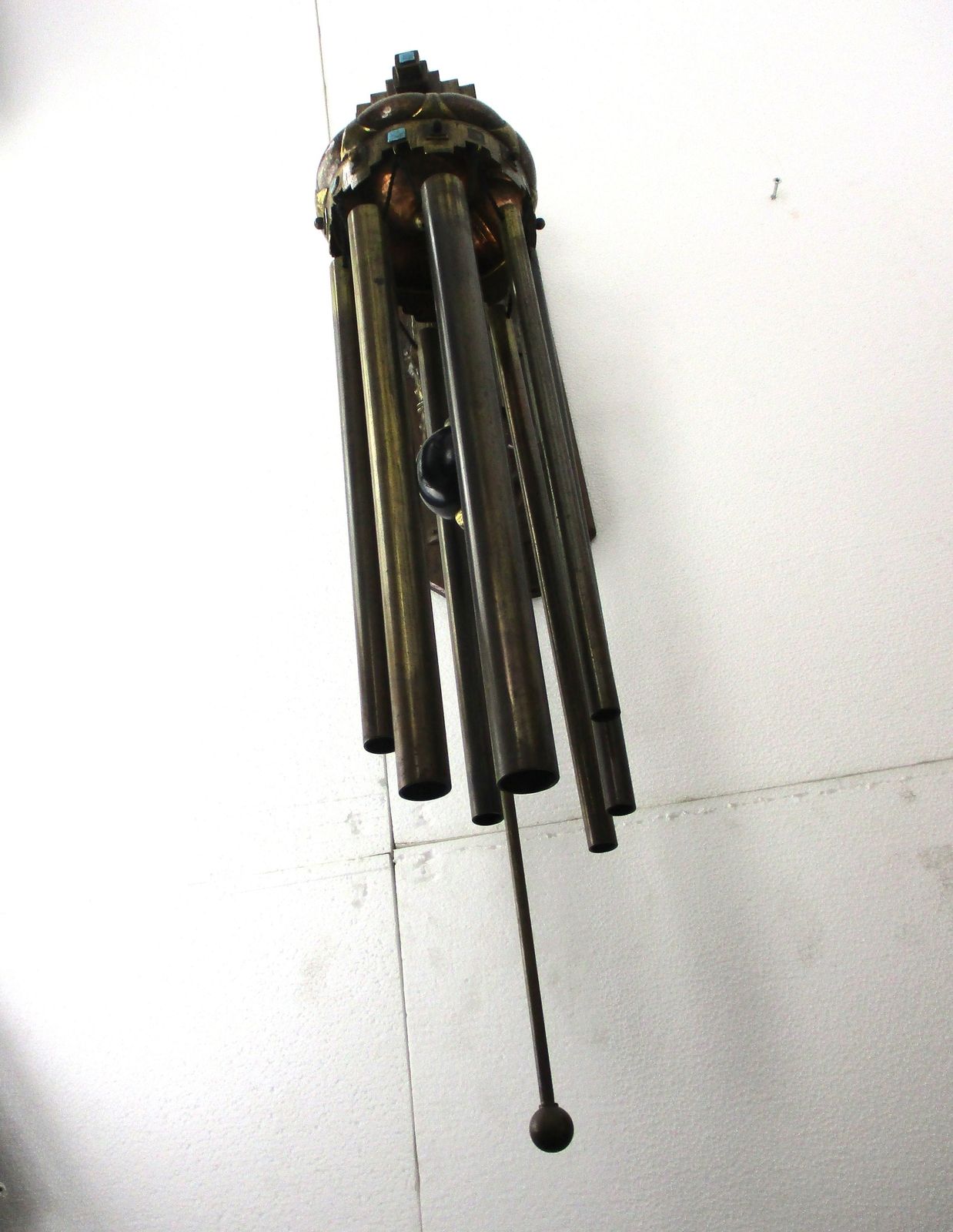 Art Deco Bronze Enamel Hand Made Wind Chime Gong Verlinden Lier Art Piece photo furniture