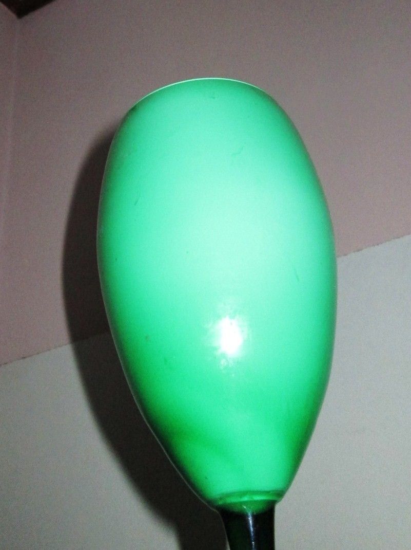 Xl Italian Opal Pea Green Cased Pop Art Glass Vase Mid Century Era Empoli photo Home Decor