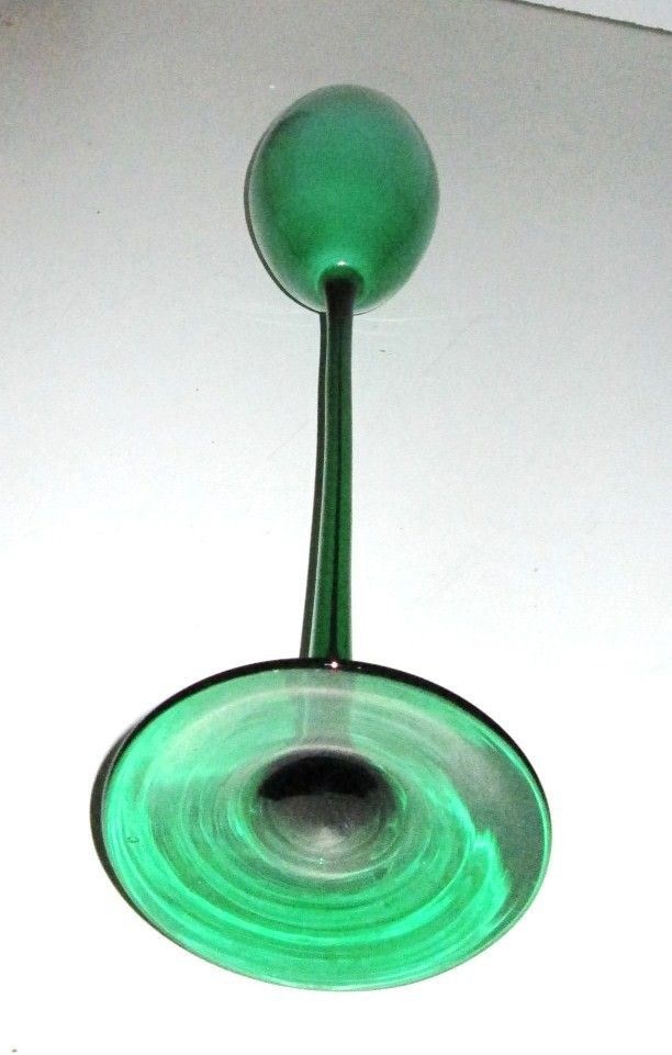 Xl Italian Opal Pea Green Cased Pop Art Glass Vase Mid Century Era Empoli photo 70.0