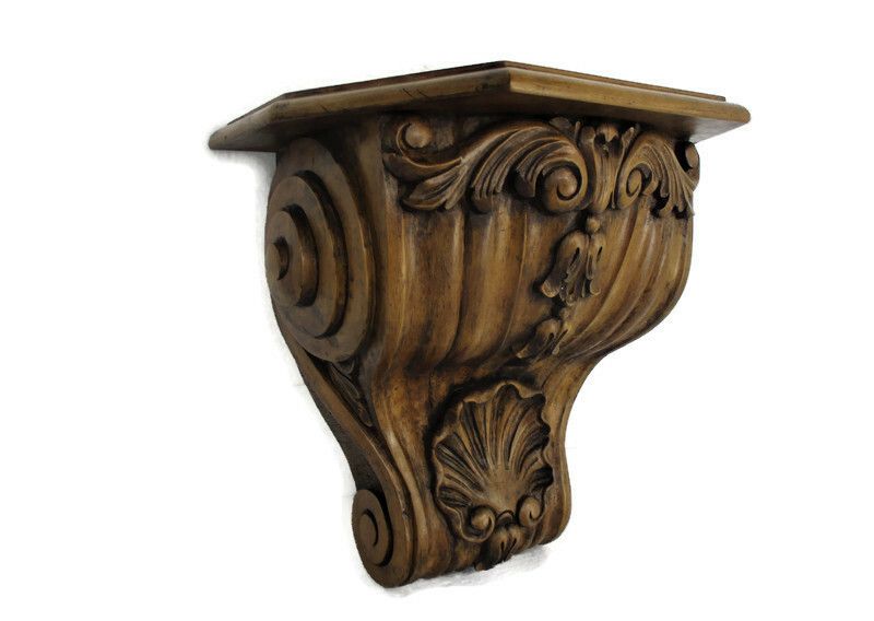 Hand Carved Wooden Wall Hall Console Small  Table Ornate Stunning Willy De Hond