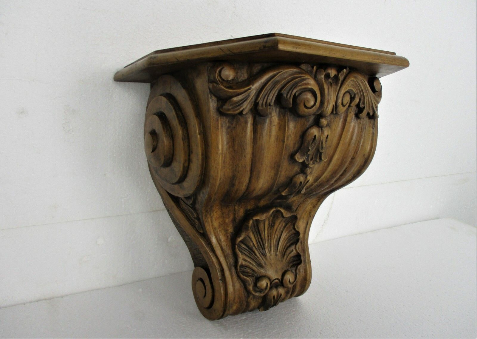 Hand Carved Wooden Wall Hall Console Small  Table Ornate Stunning Willy De Hond photo for sale