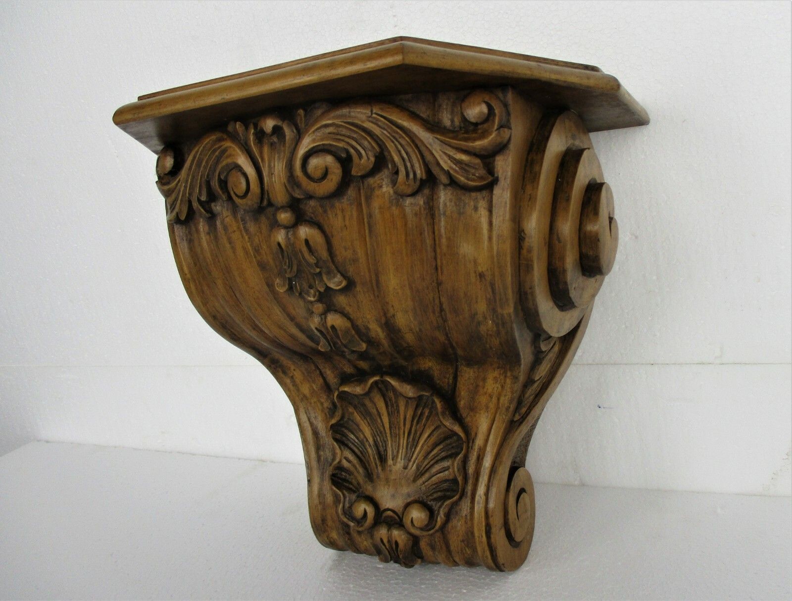 Hand Carved Wooden Wall Hall Console Small  Table Ornate Stunning Willy De Hond photo Furniture