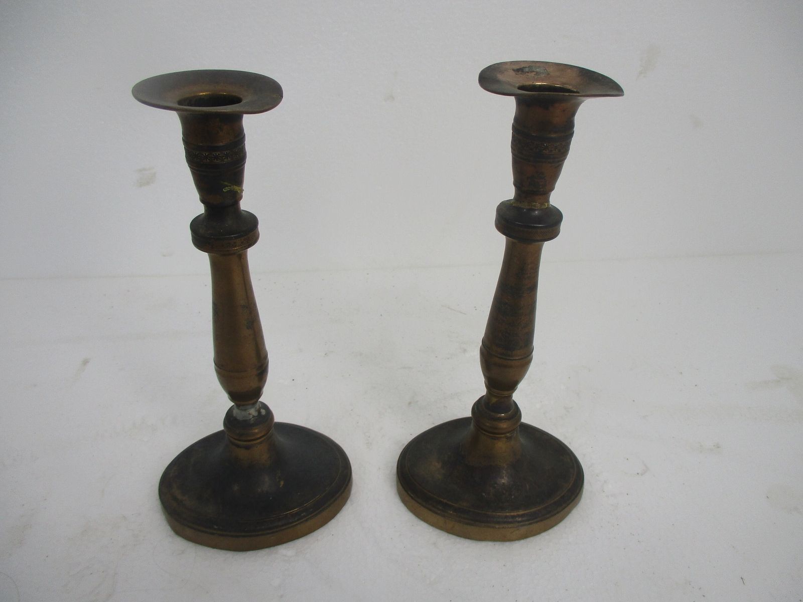 Antique Bauhaus Art Nouveau Candle Sticks Candle Holders Copper photo furniture