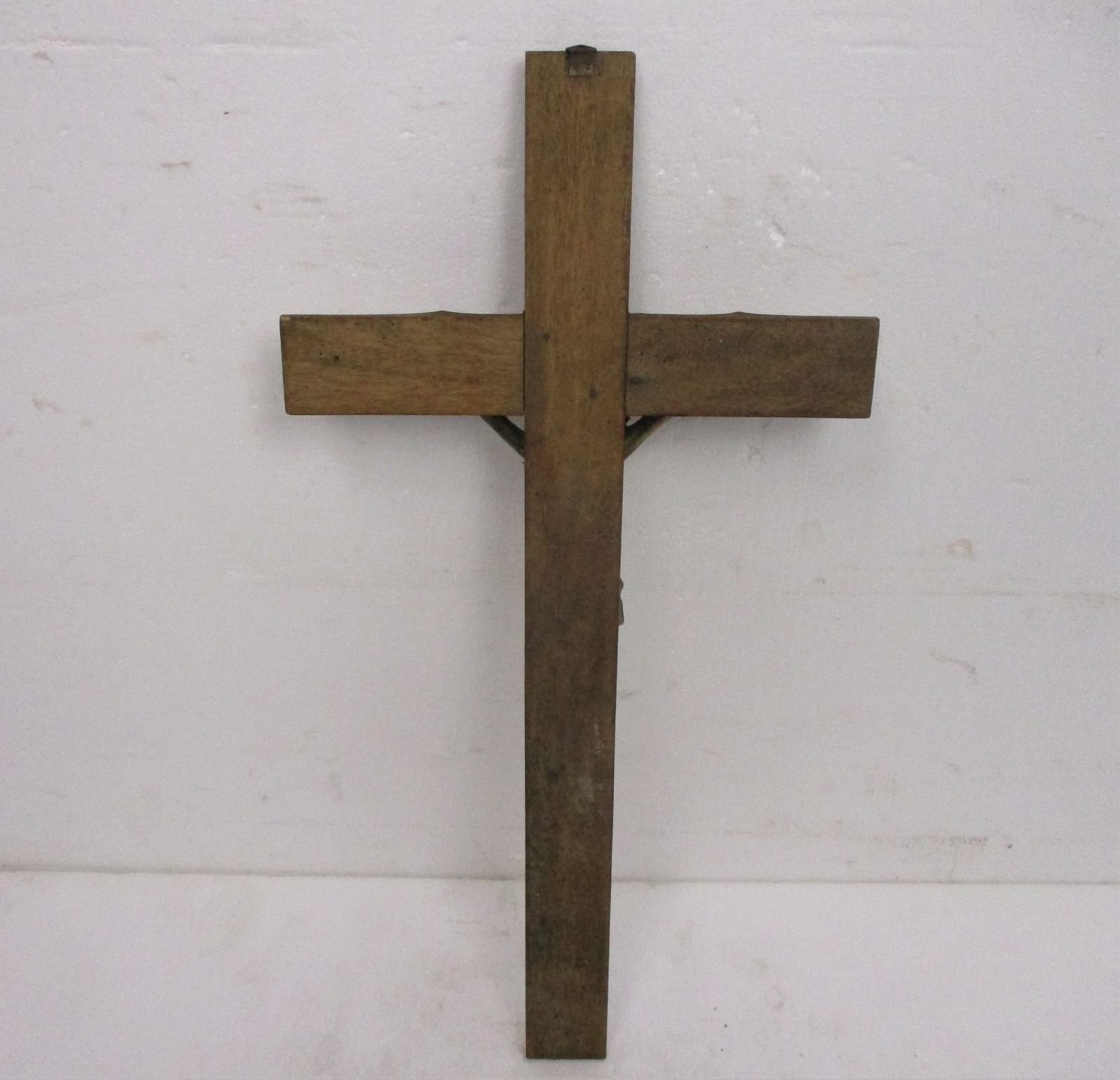 Xl Wall Hanging Hand Carved Wood Crucifix Cross Jesus Christ Brass Corpus 27.55& photo buy