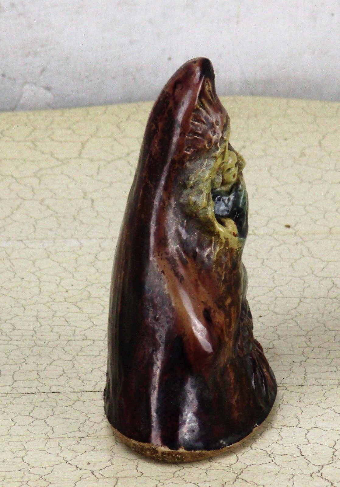 Statue Flemish Pottery Poterie Flamande Noseda Madonna Virgin Mary Majolica  5" photo Art