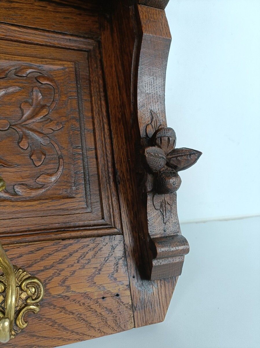 Gorgeous Large Coat Hat Rack France Hand Carved Wood Antique Wow photo buy