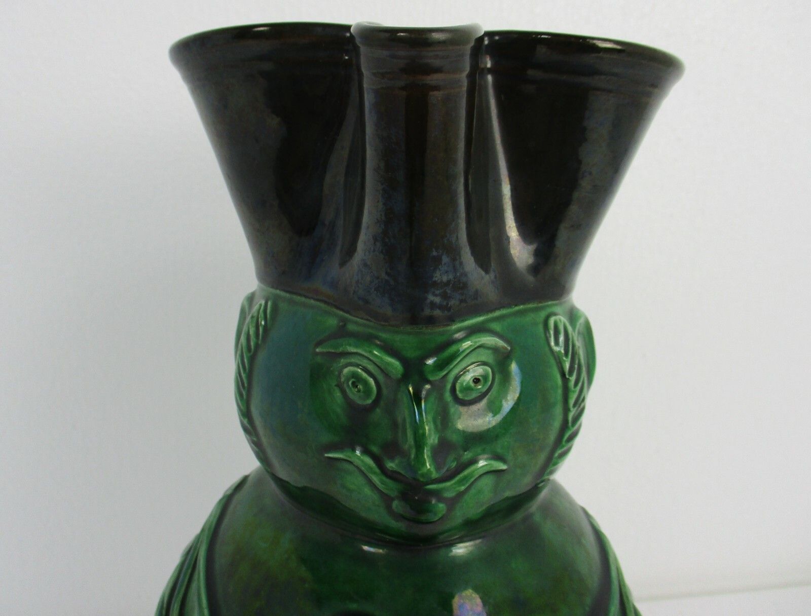 Vintage Ceramic Vino Decanter Bitossi Style Hungarian Pitcher Jar Miska Hussar photo furniture