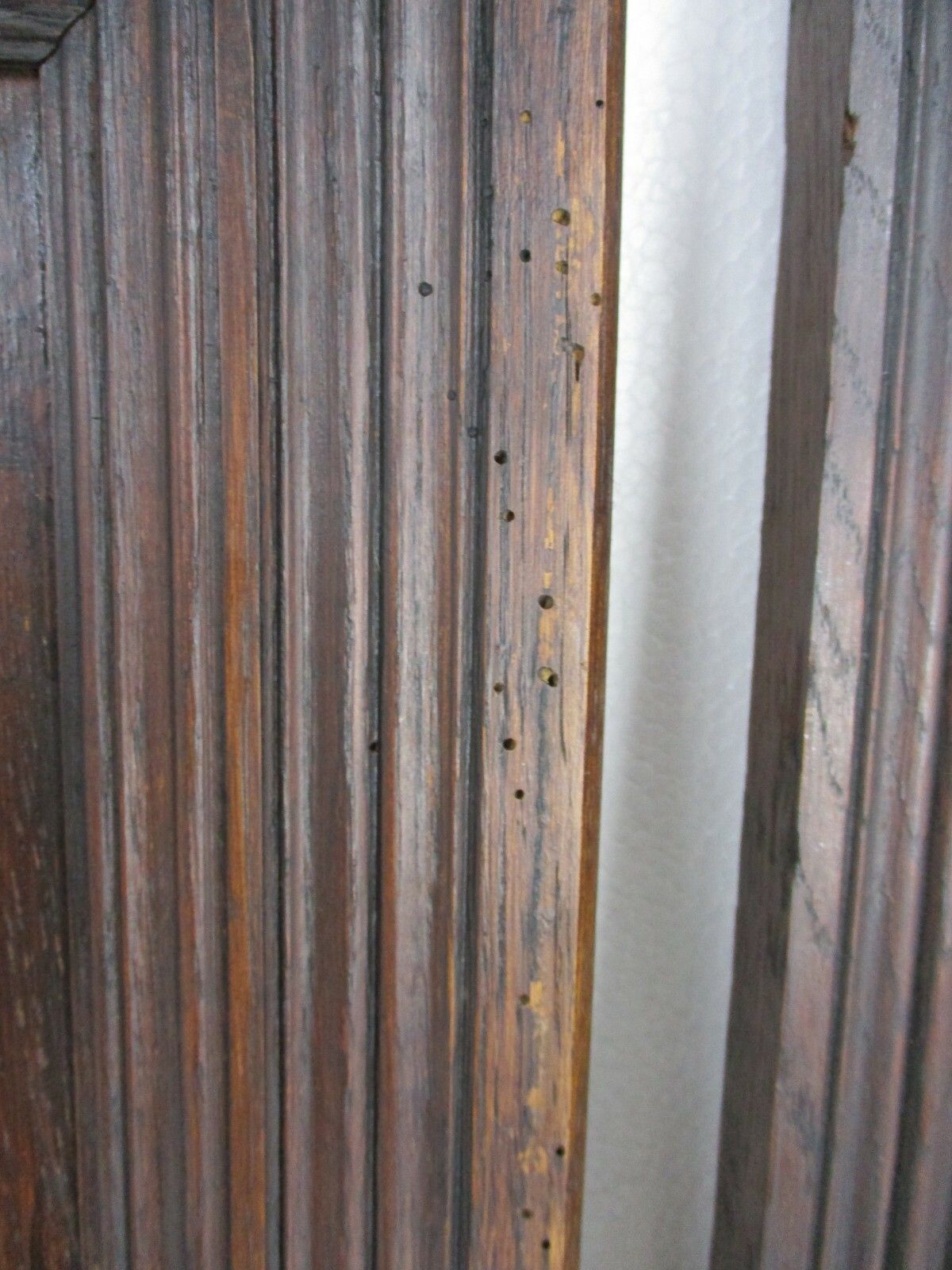 photo furniture Set Of 3  Door Panels Reclaimed Architectural Antique Oak Shepherd Breton Style