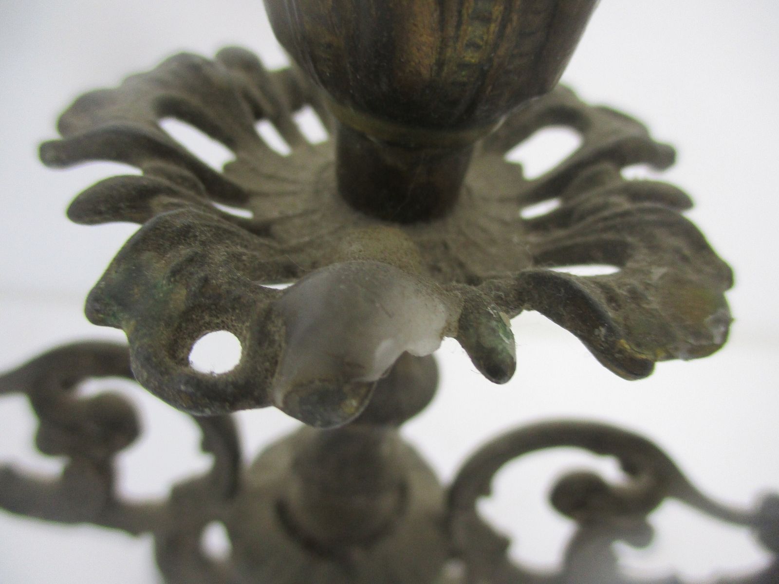 Very Stylish Ornate  3 Arm Candle Holder Candelabra Spelter Bauhaus photo Home Decor