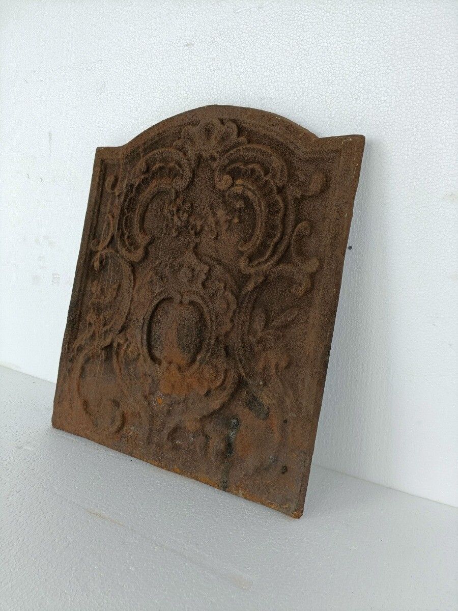Fireplace Screen Spark Guard Wrought Iron  Ornate Rustic Antique Heavy photo Home Fixtures
