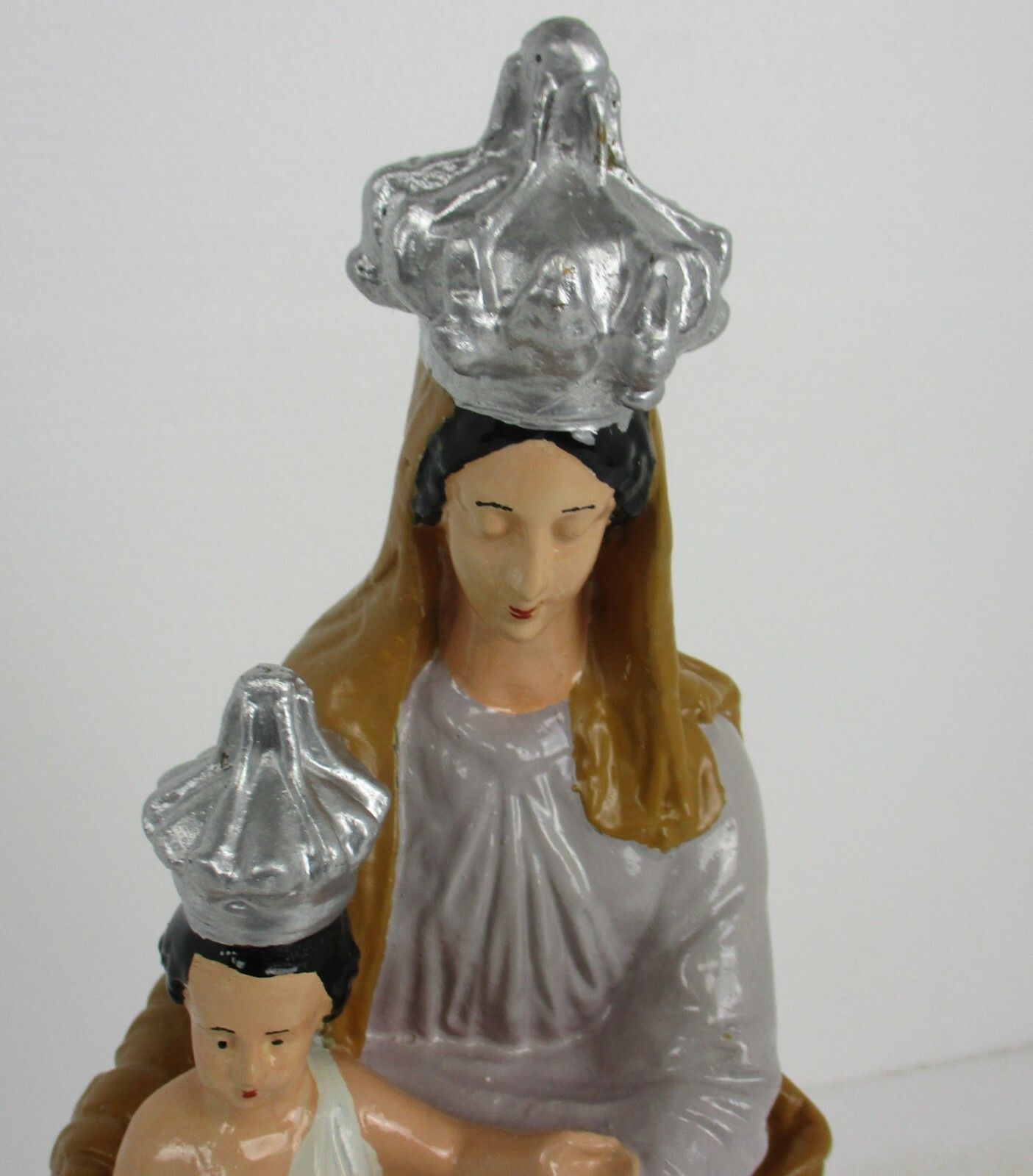 Our Lady Of Victories Infant Child Plaster Notre Dame Victoire Assumptiom photo for sale