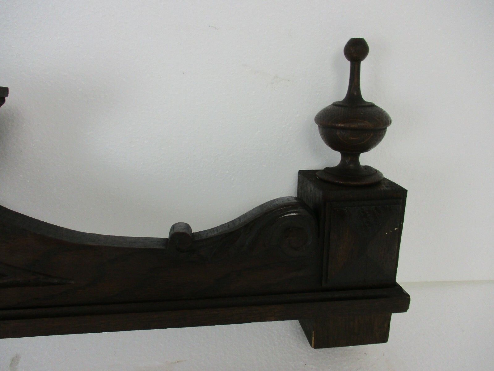 Hand Carved Wood French Pediment Flowers Heart Ornate Over Door Architectural photo Home Decor