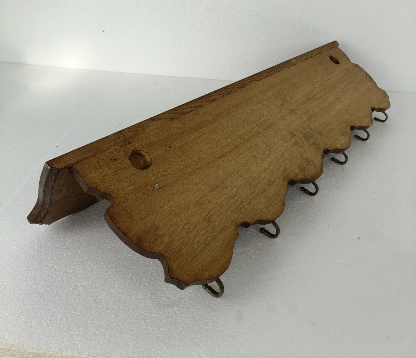 photo for sale Xl Hand Carved Wood French Oak Coat Hat Kitchen Hallway Rack Antique Gorgeous St